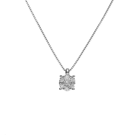 Collana Promesse Donna in Oro Diamante 0.04 Ct CFV1 - CFV1